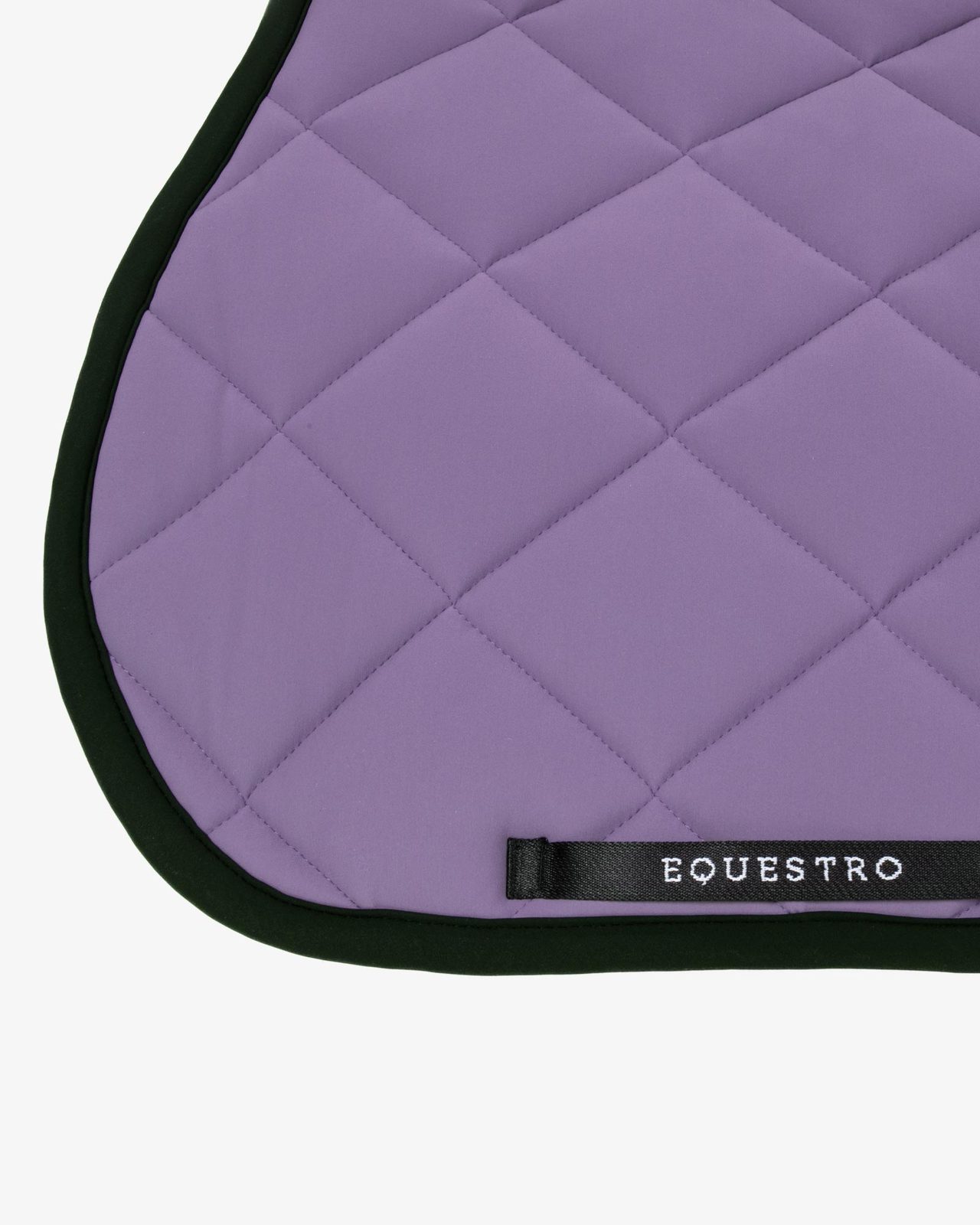 Jumping saddle pad with embroidered logo black line edition