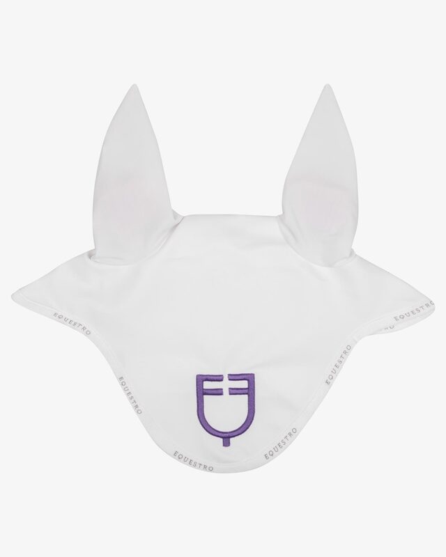 Fly veil in technical fabric with multicolor logo