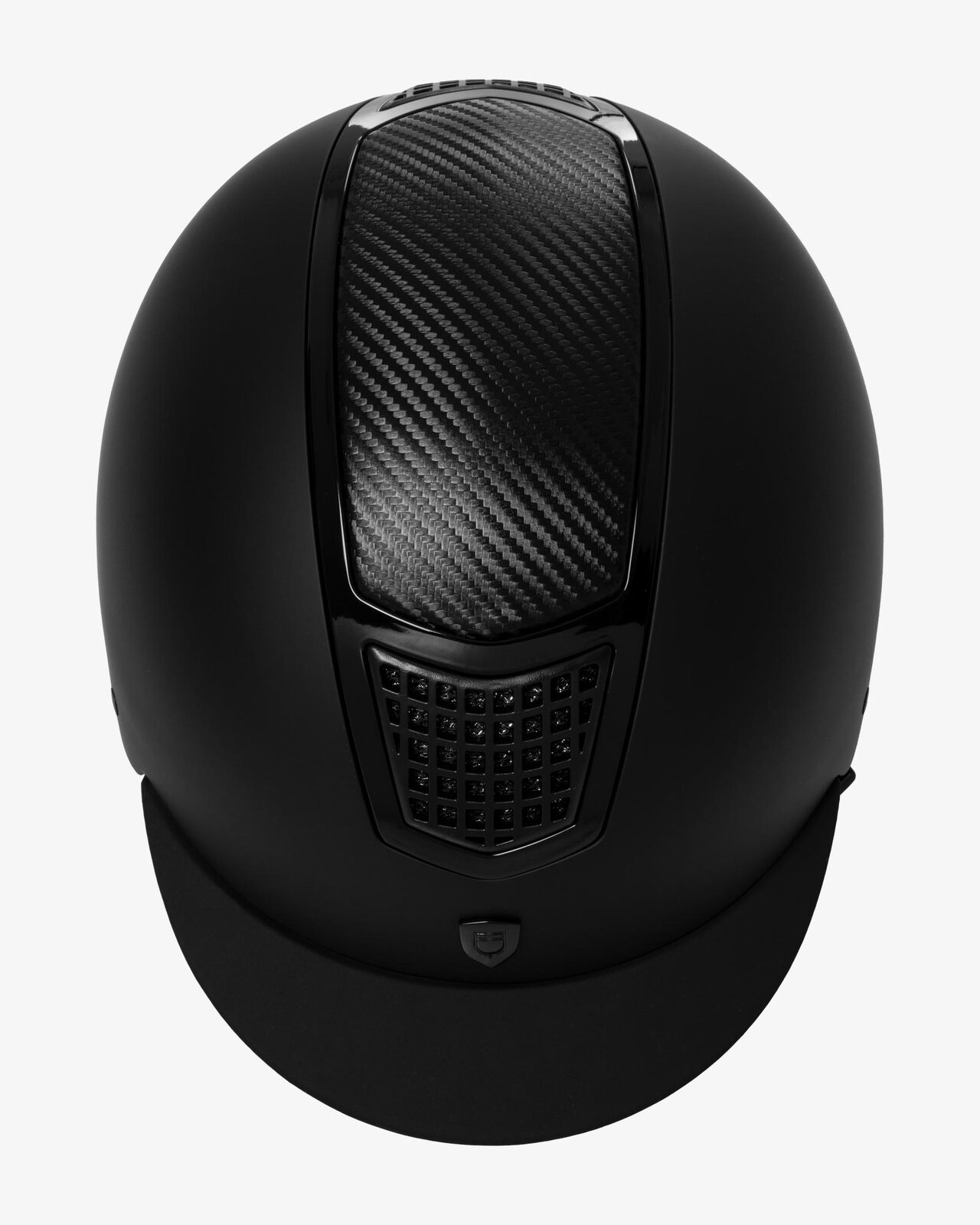 Unisex helmet carbon insert and shiny frame homologation EN 1384-2023