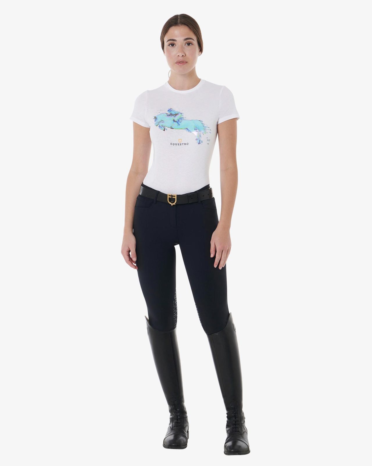 T-shirt donna slim fit stampa Jump