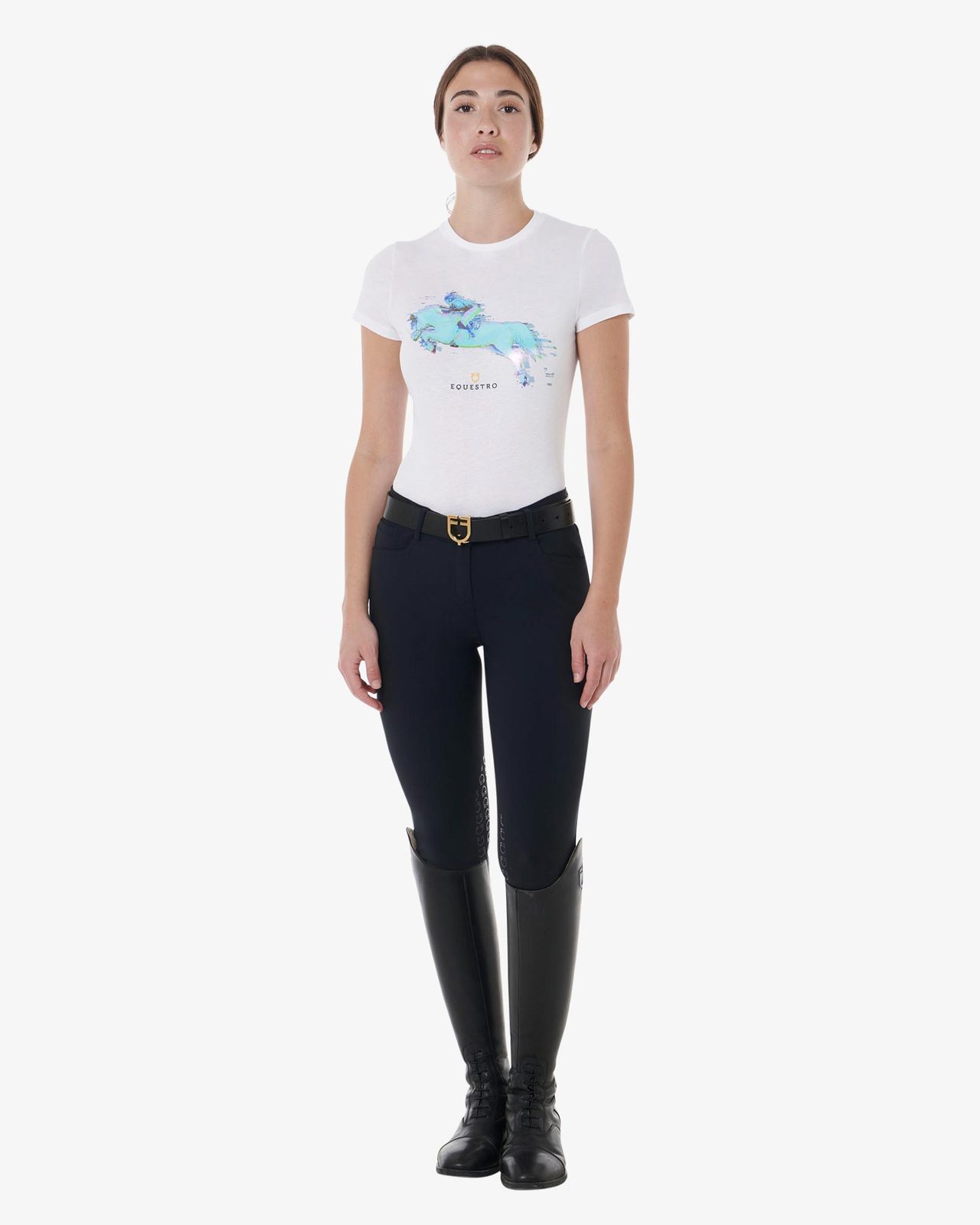 T-shirt donna slim fit stampa Jump