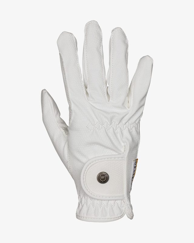 Unisex gloves in soft synthetic leather with hook-and-loop fastening