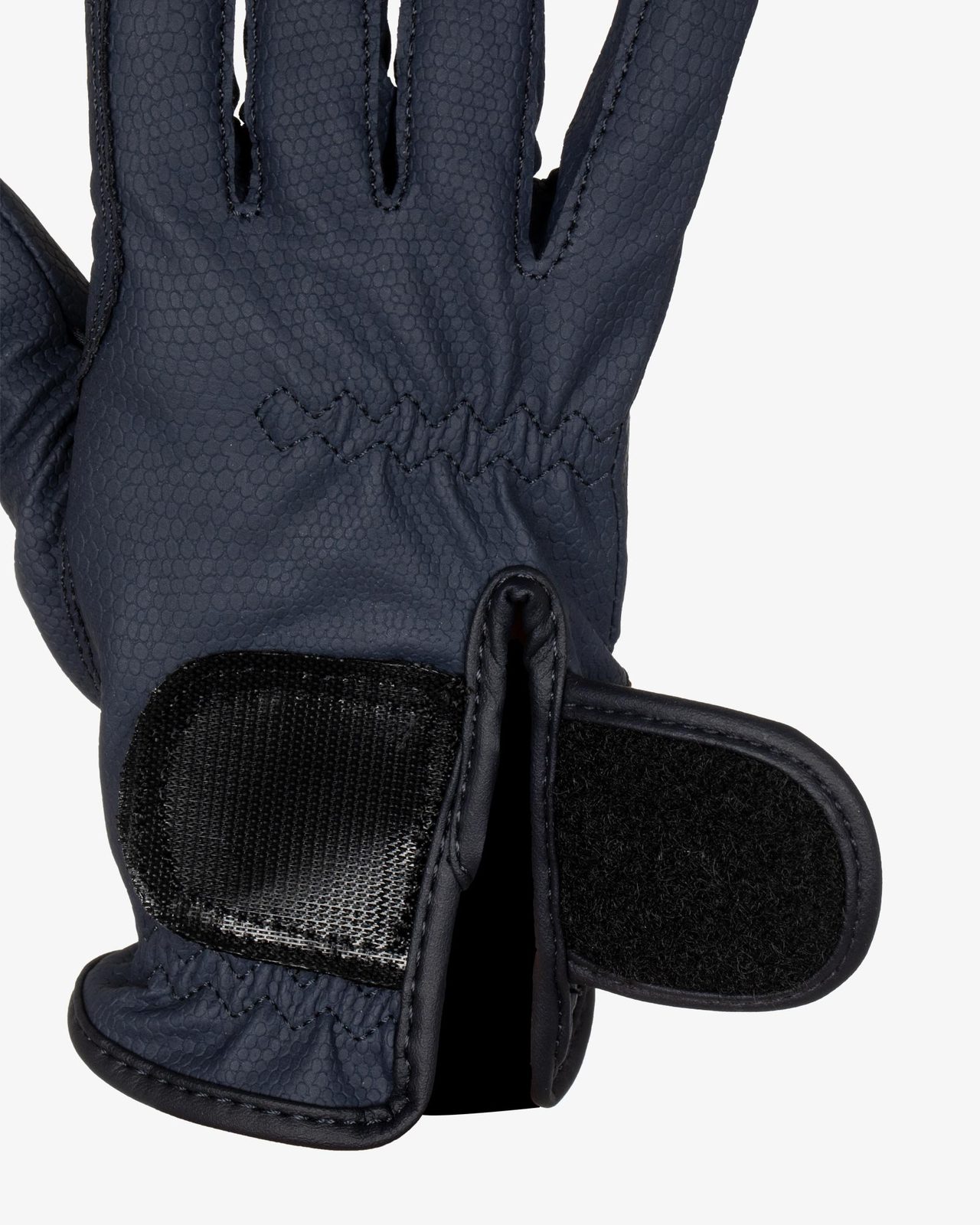 Unisex gloves in soft synthetic leather with hook-and-loop fastening