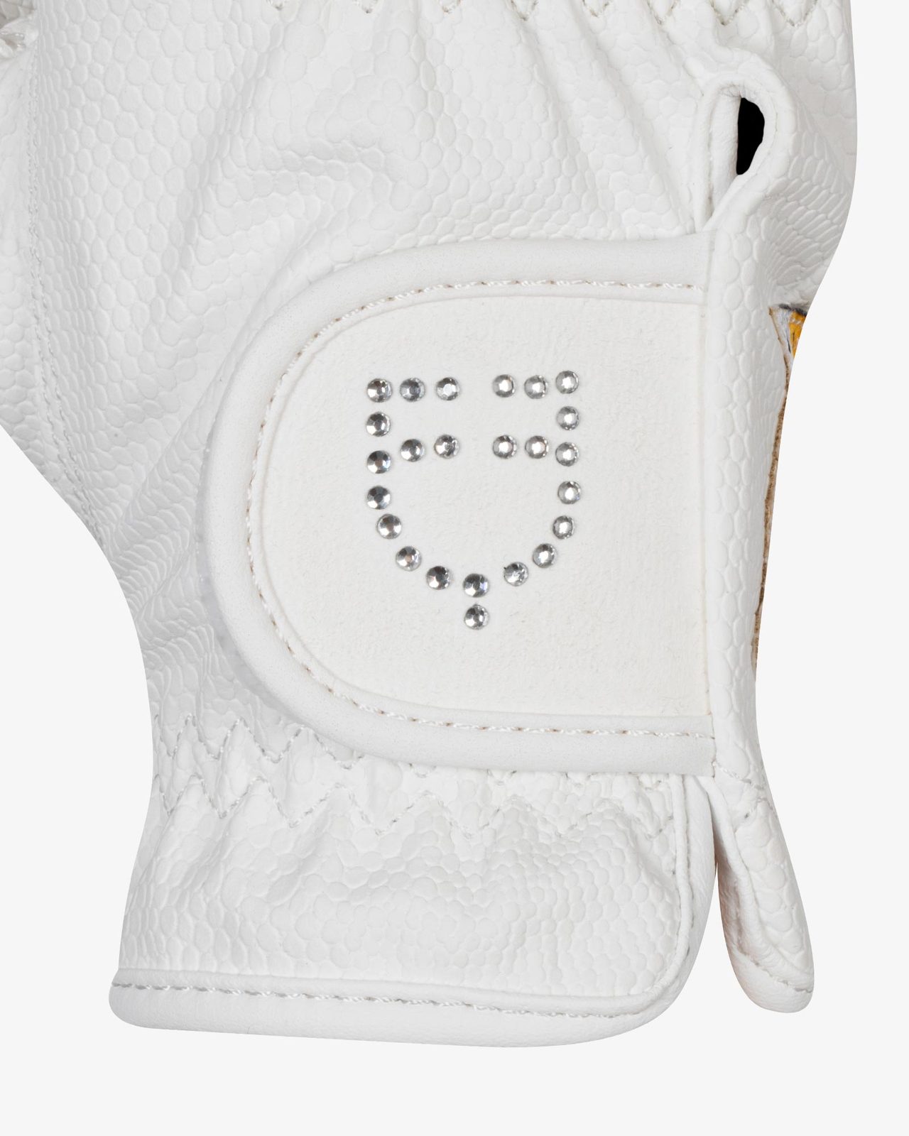 Women's gloves in soft technical fabric with glitter logo