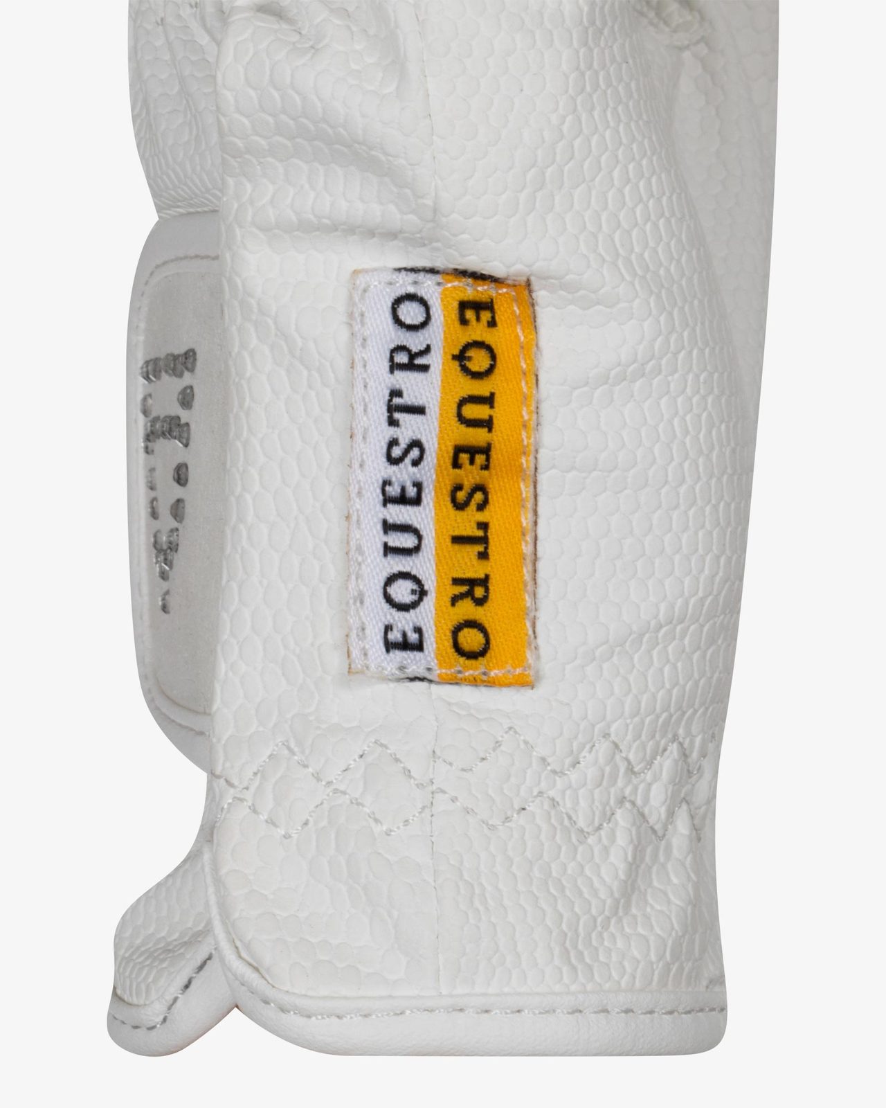 Women's gloves in soft technical fabric with glitter logo
