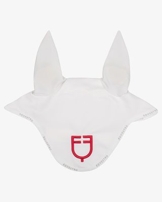 Fly veil in technical fabric with multicolor logo