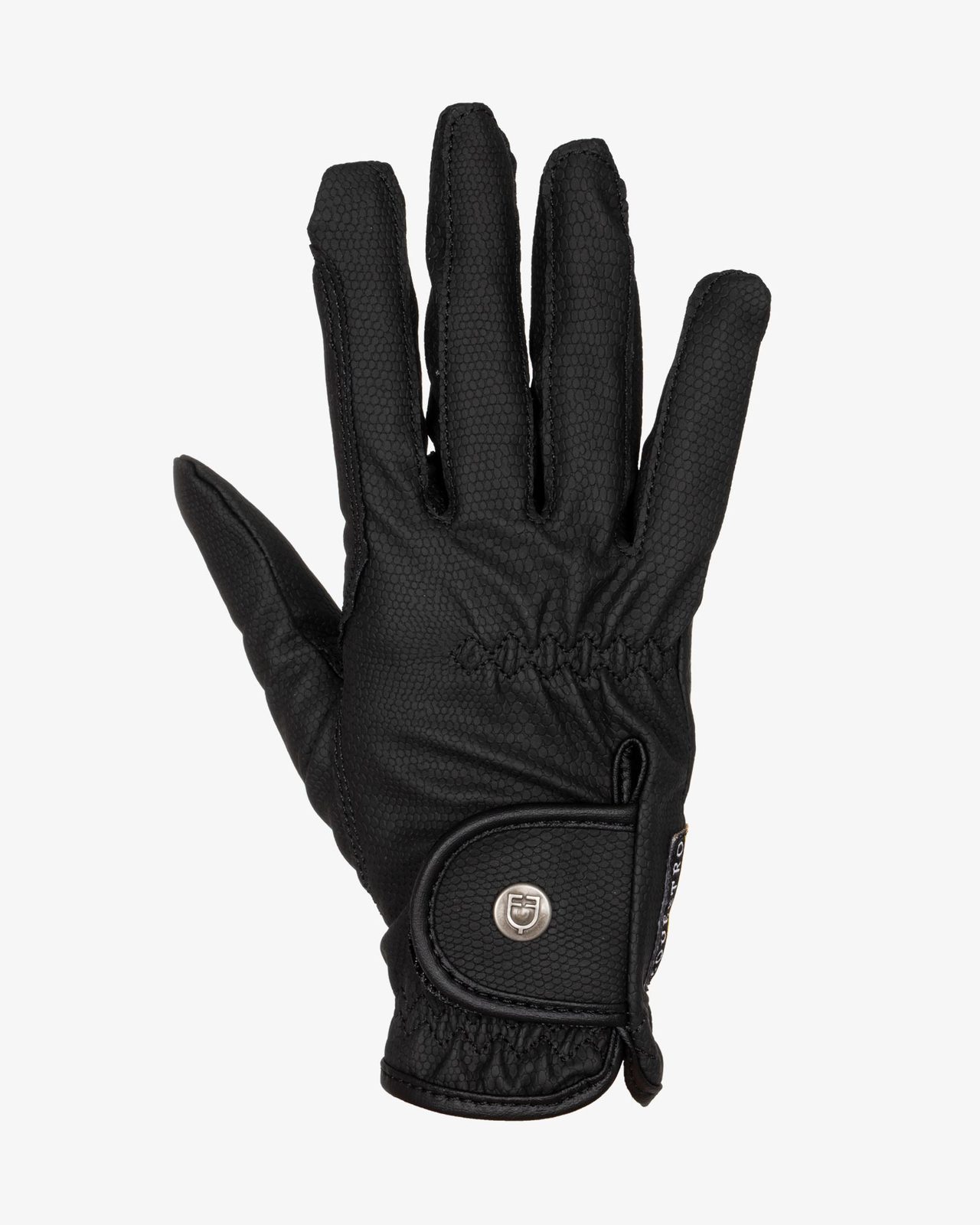 Unisex gloves in soft synthetic leather with hook-and-loop fastening