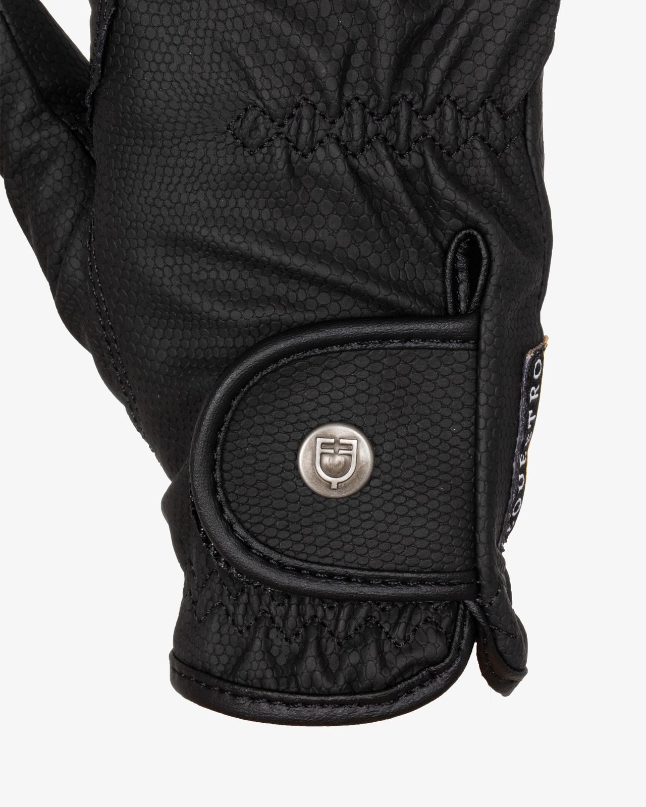 Unisex gloves in soft synthetic leather with hook-and-loop fastening