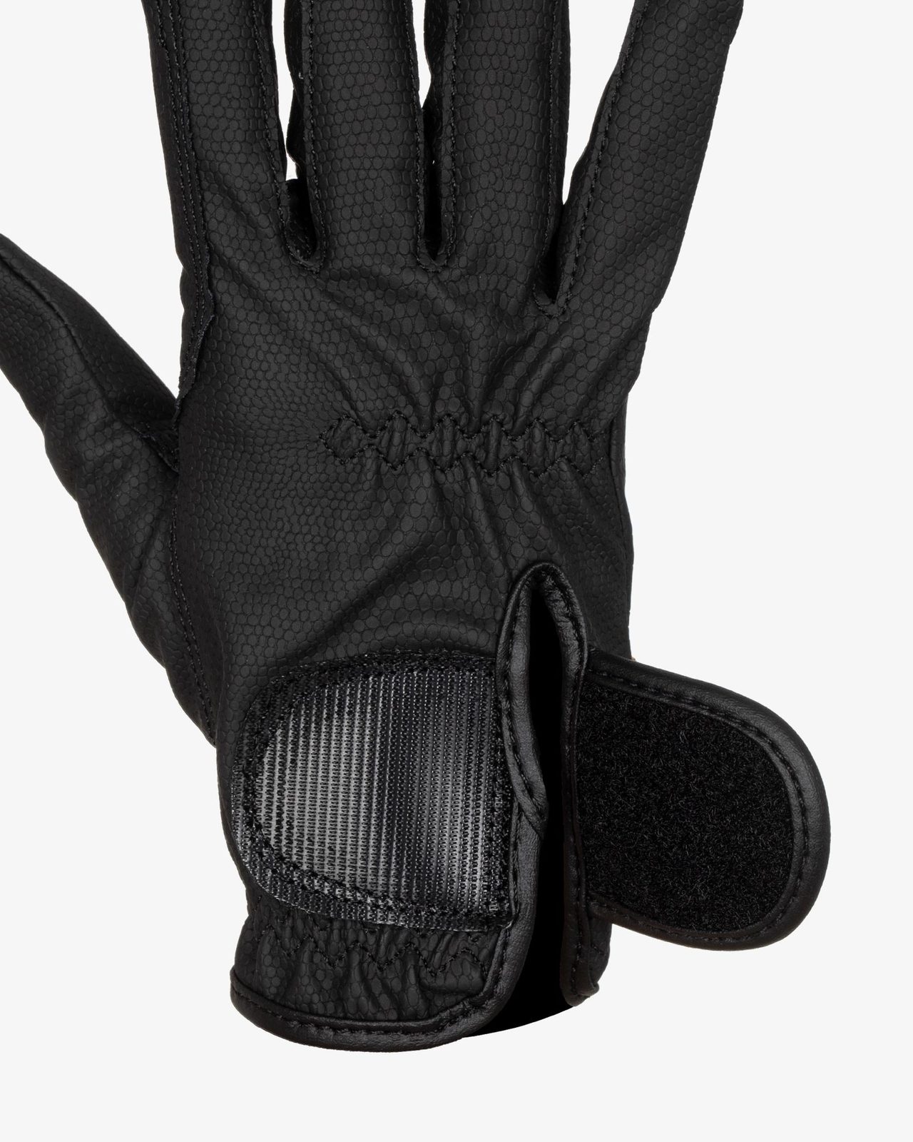Unisex gloves in soft synthetic leather with hook-and-loop fastening