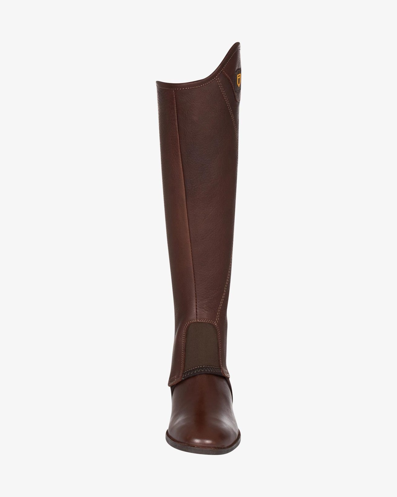 Ghette unisex corte in cuoio con cerniera laterale