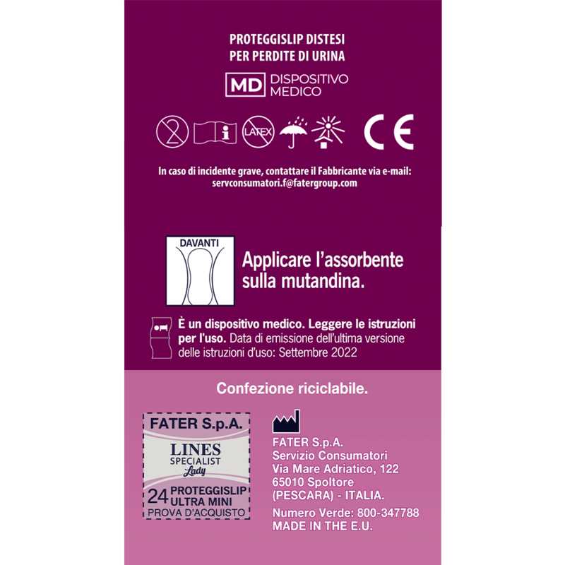 Proteggislip Femminili Lady Long