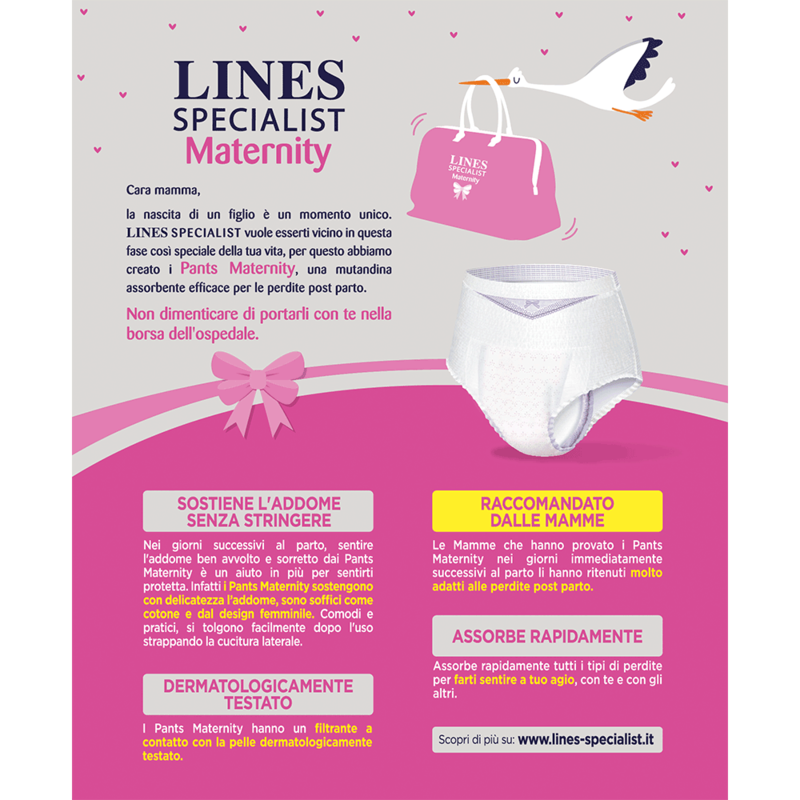 Mutandine Pants Maternity Post Parto - Acquisto minimo 2 pezzi