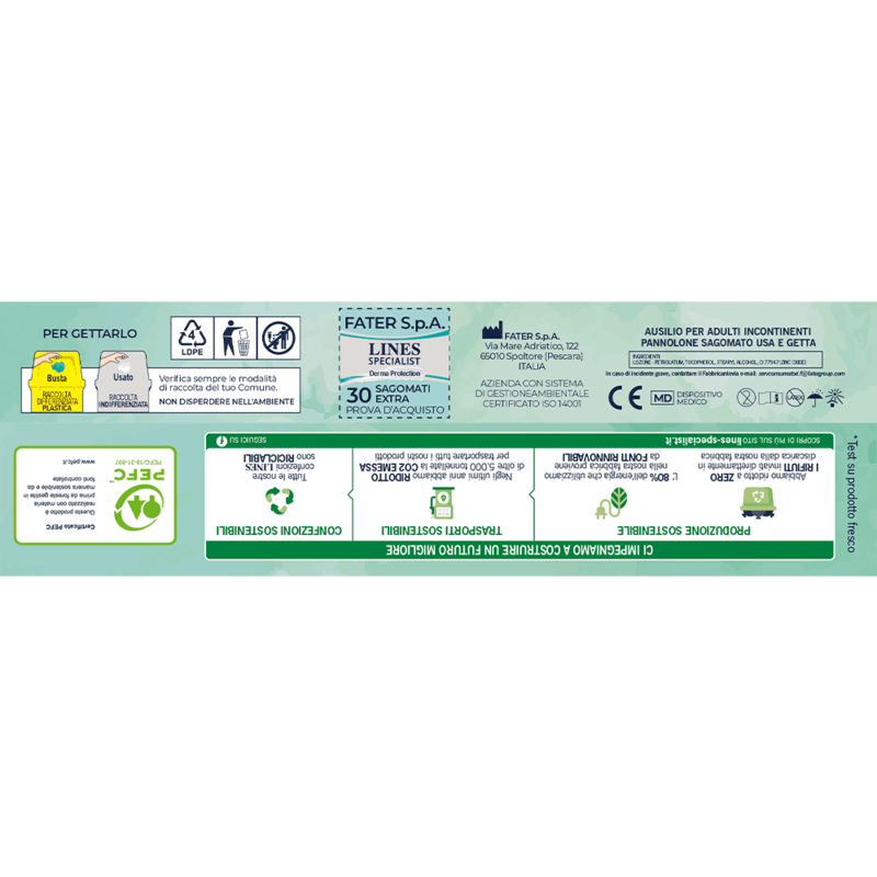Pannoloni Sagomati Derma Protection Unisex Extra