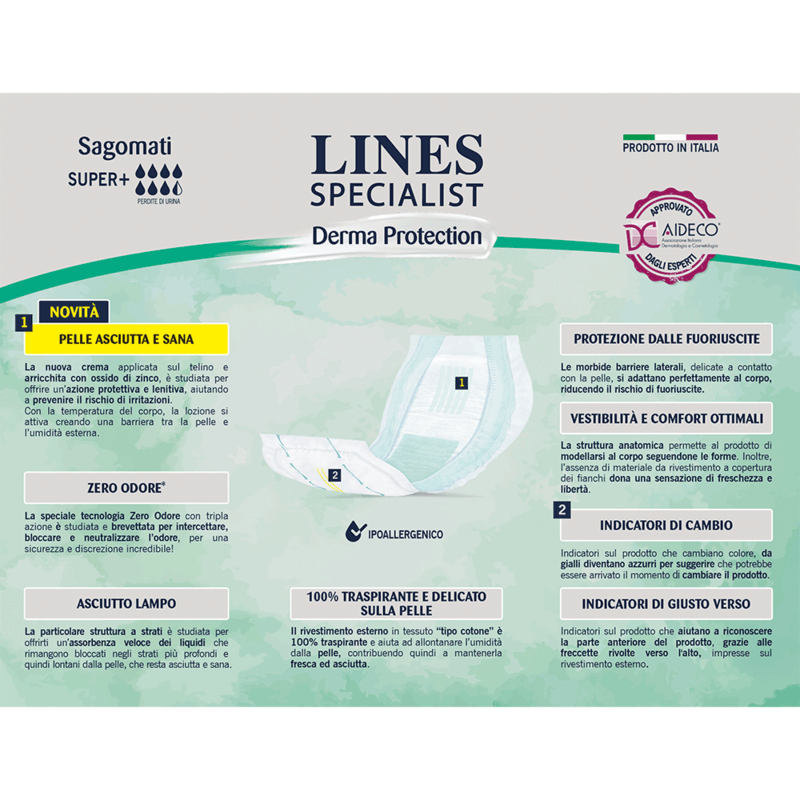 Pannoloni Sagomati Derma Protection Unisex Super+
