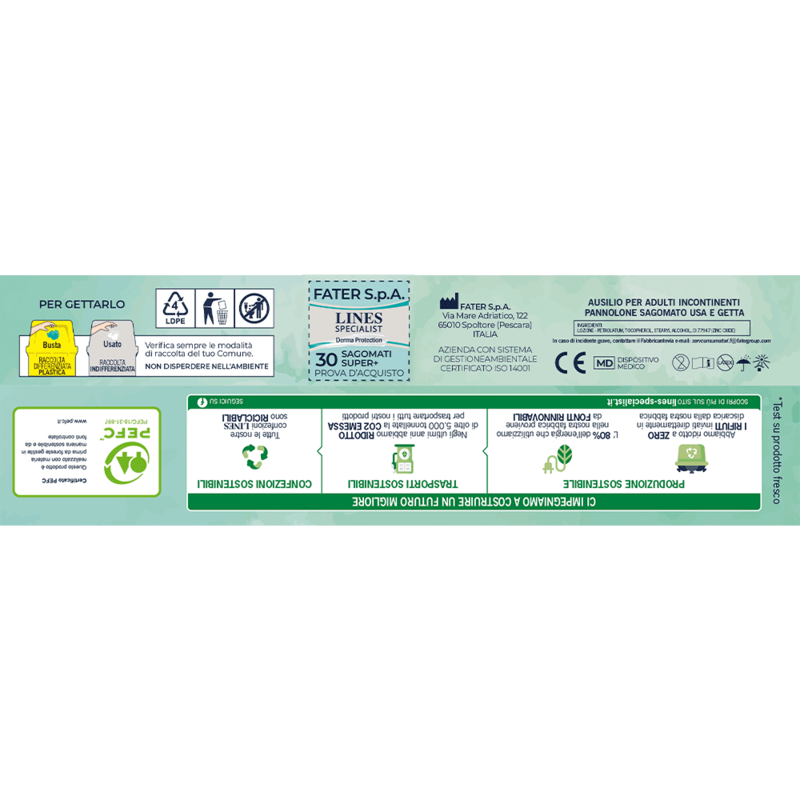 Pannoloni Sagomati Derma Protection Unisex Super+