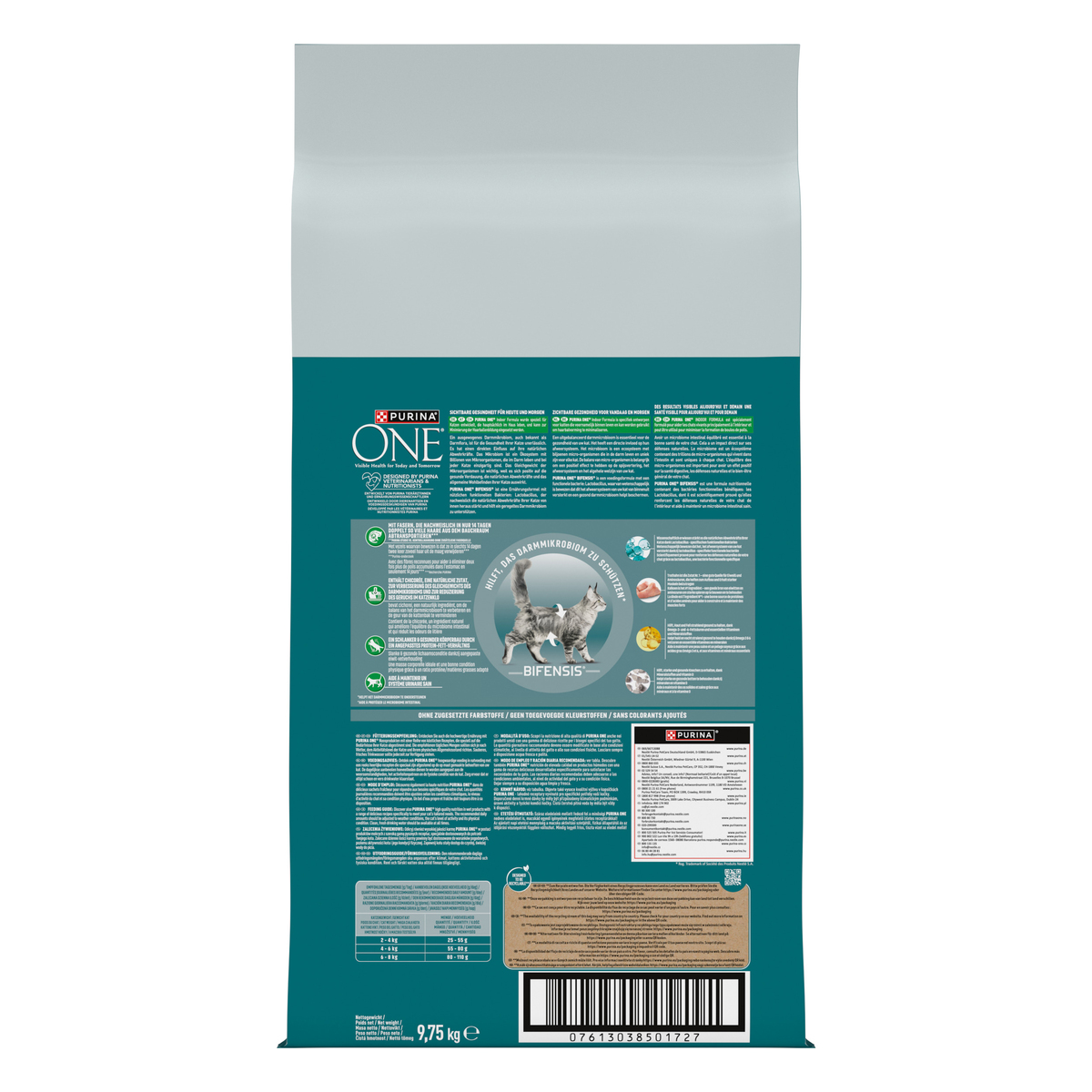 PURINA ONE® BIFENSIS Crocchette Gatto Indoor Formula Ricco in Tacchino e Cereali Integrali