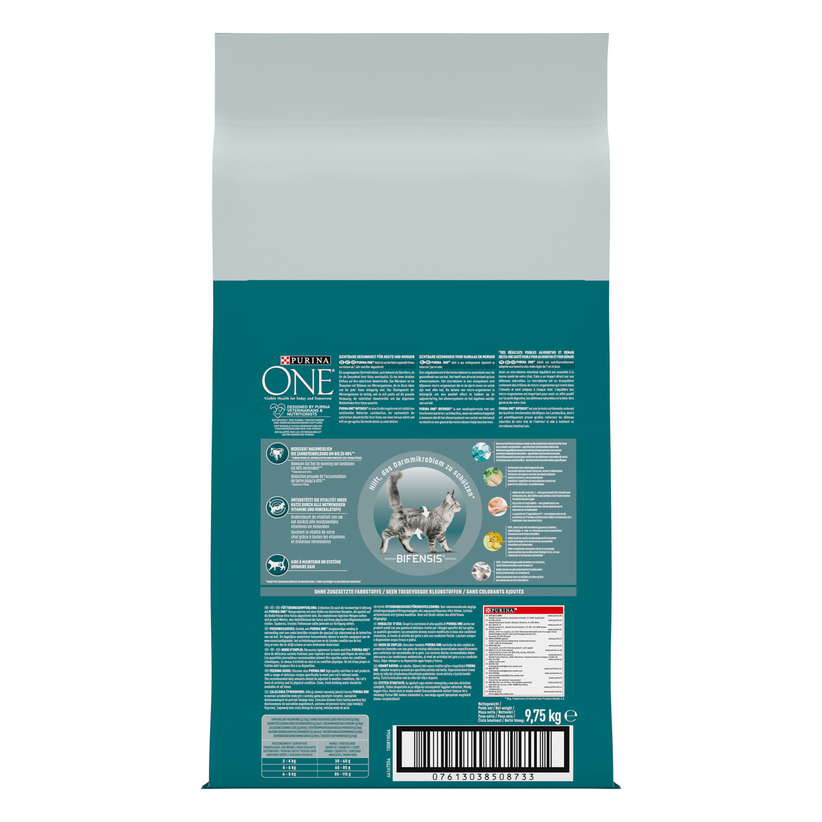 Crocchette per Gatto Adulto Ricco in Pollo e Cereali Integrali – Purina ONE® Bifensis 9,75 kg