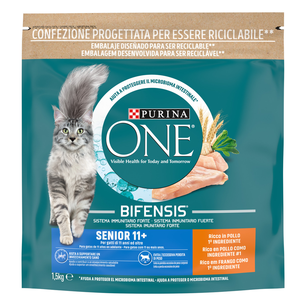 PURINA ONE® ® Senior 11+, Ricco in Pollo