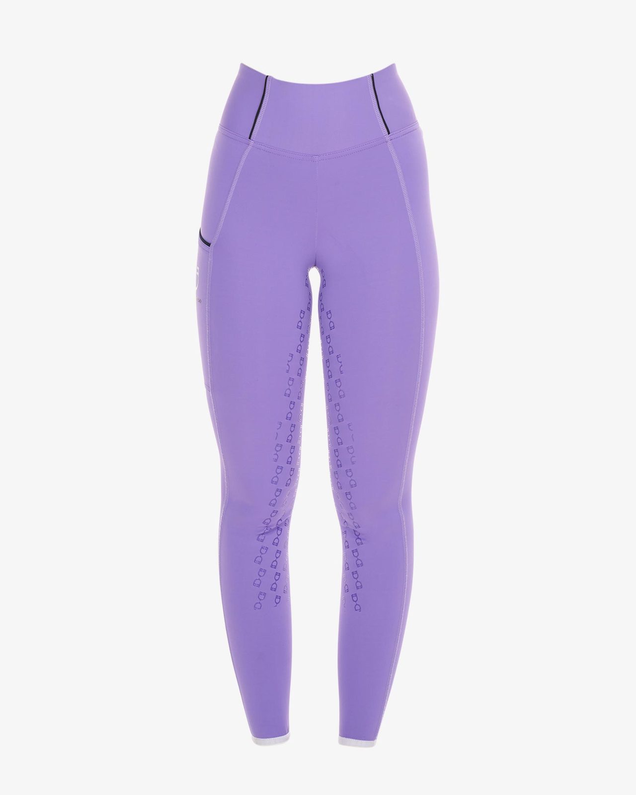 Leggins bambina slim fit grip con logo
