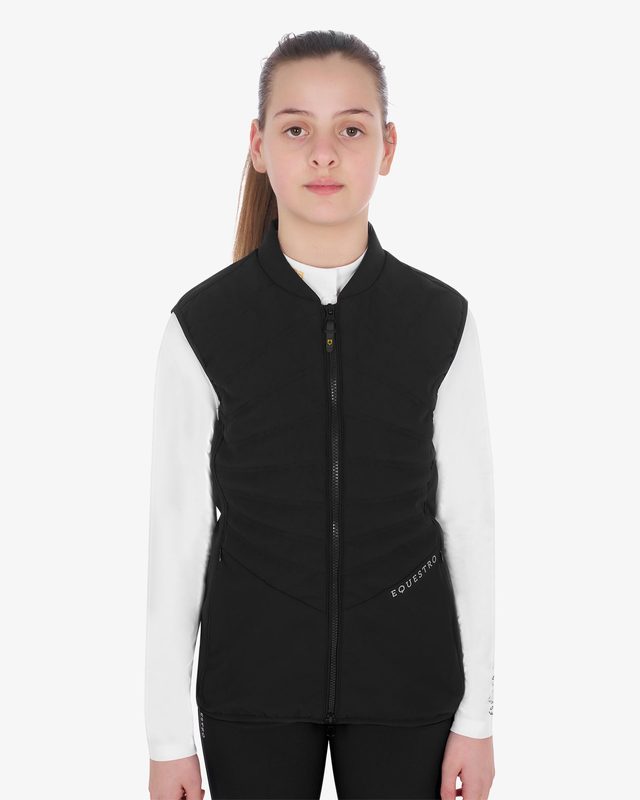 Smanicato bambina slim fit in tessuto tecnico