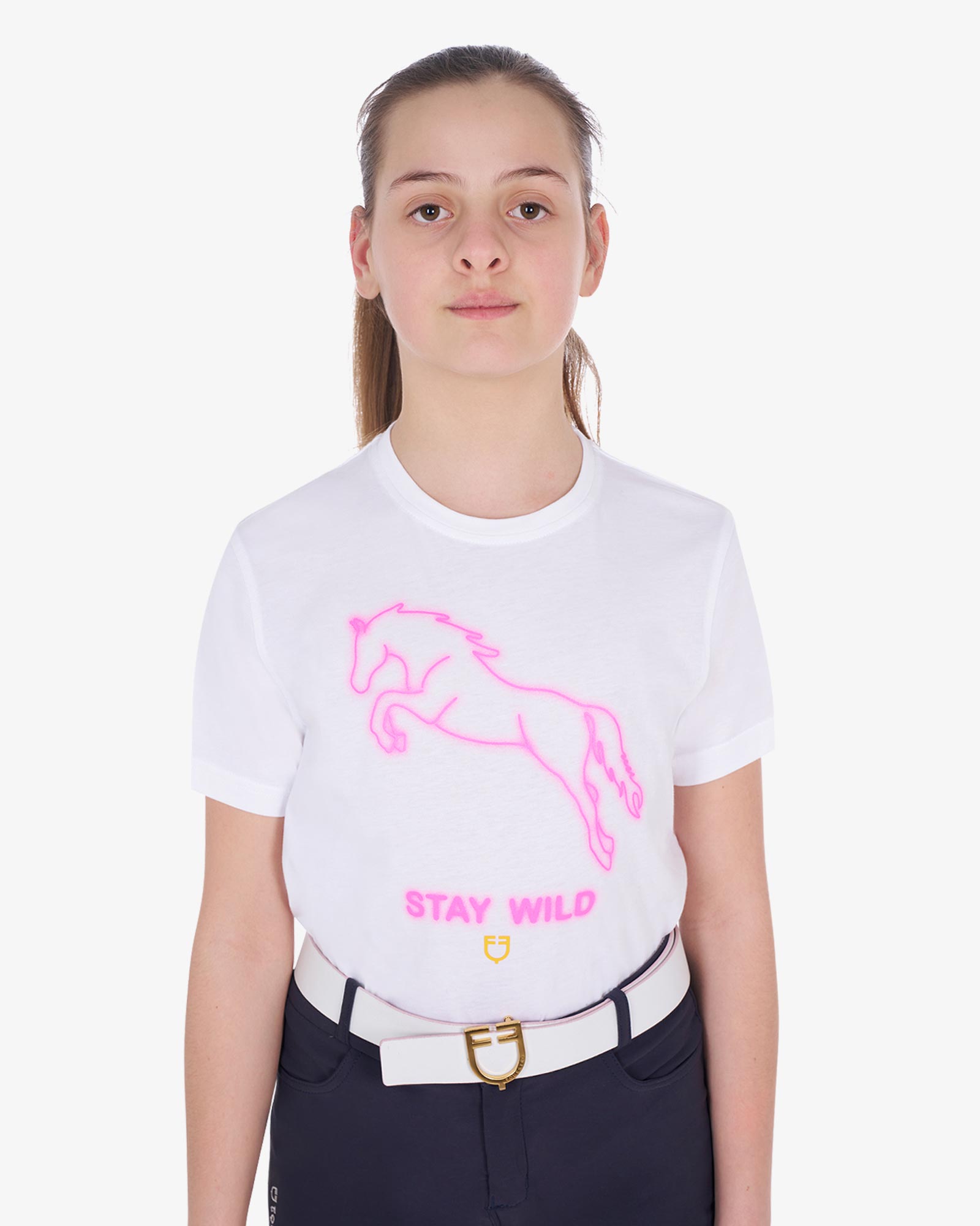 Maglietta bambina con cavallo sales