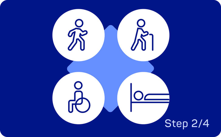 Step 2 - Consider your level of mobility and independence