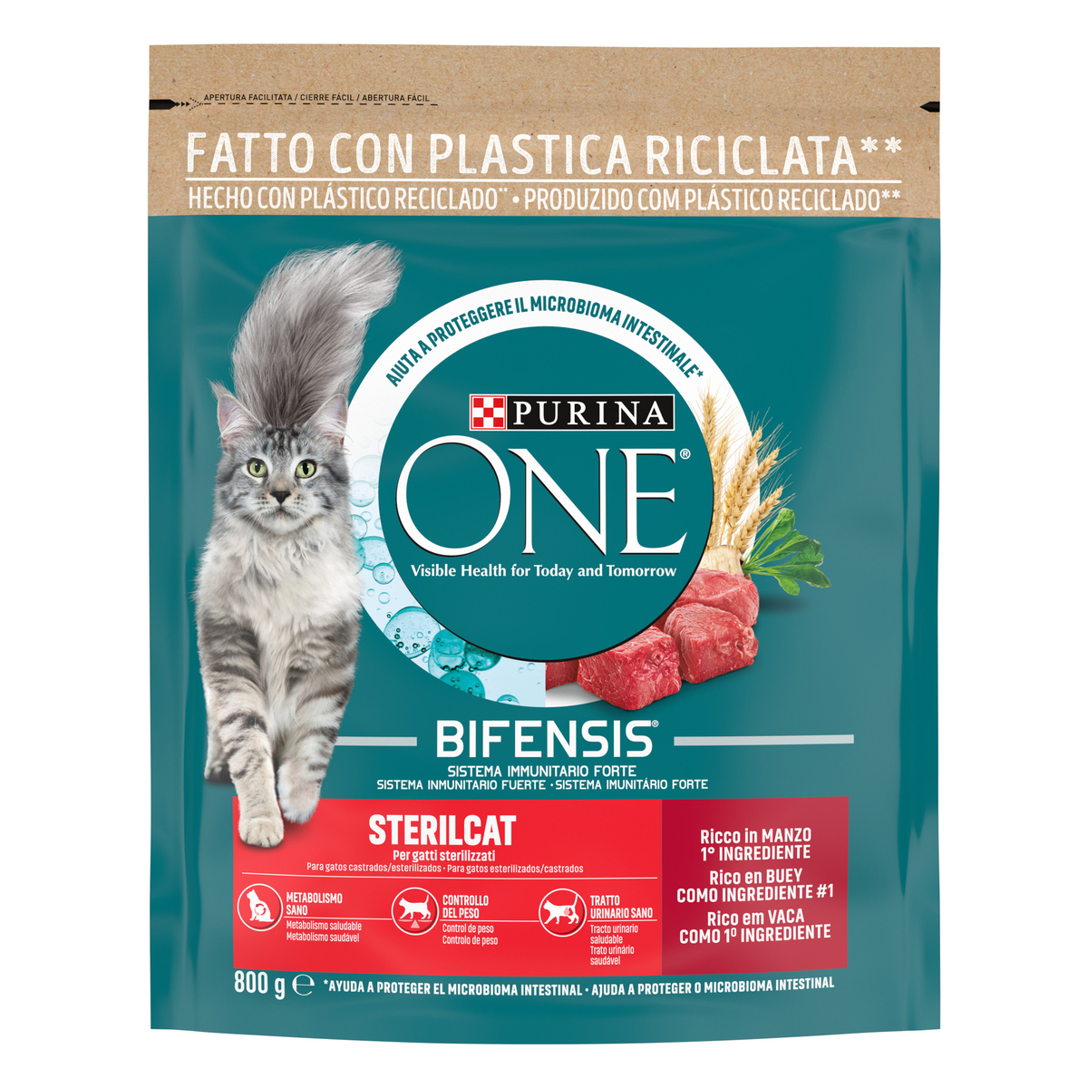PURINA ONE® Sterilcat, Ricco in Manzo