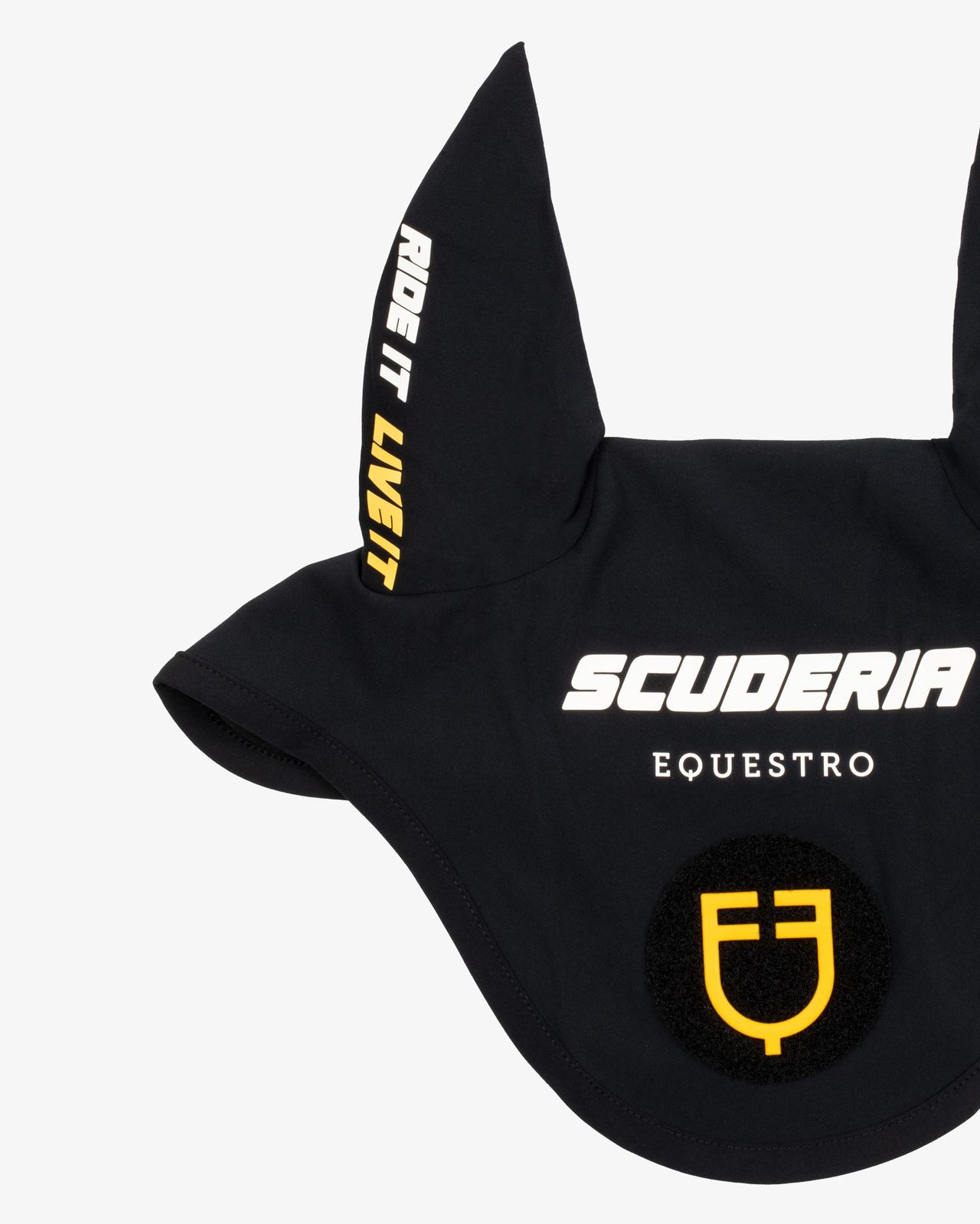 Scuderia Equestro fly veil technical fabric and patch