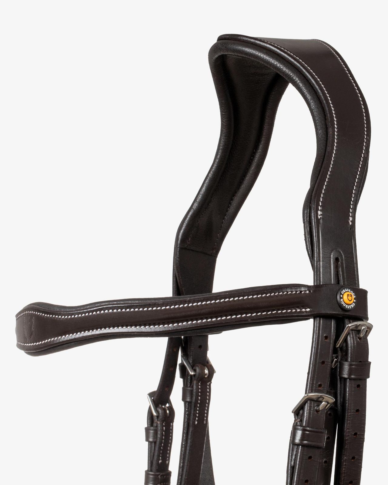 Anatomical bridle with logo