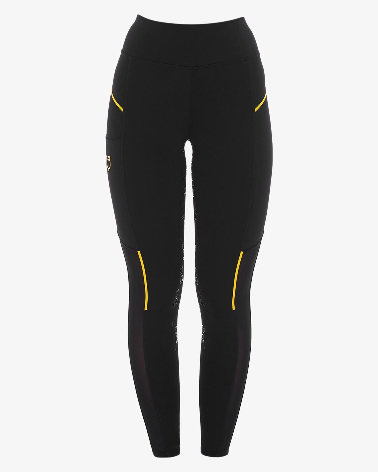 Leggings donna slim fit inserti micro mesh