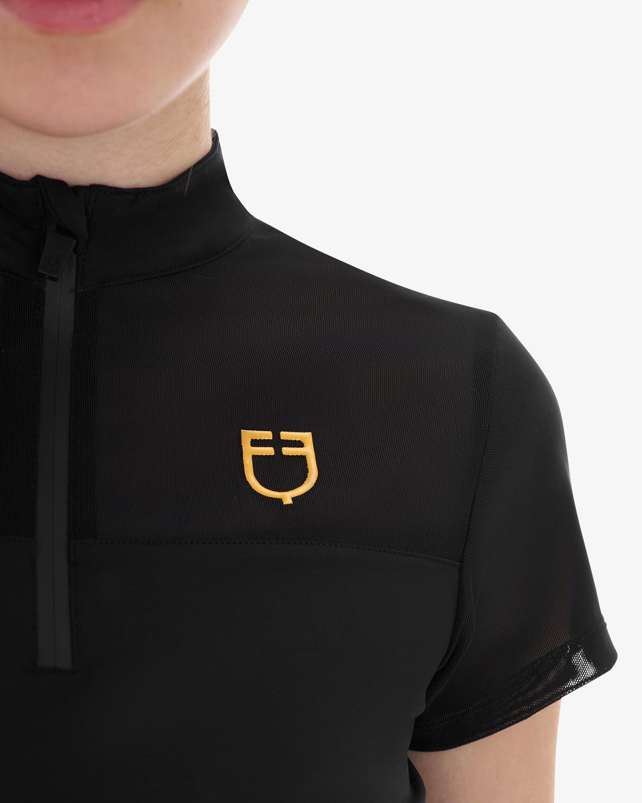 Polo donna da allenamento in mesh