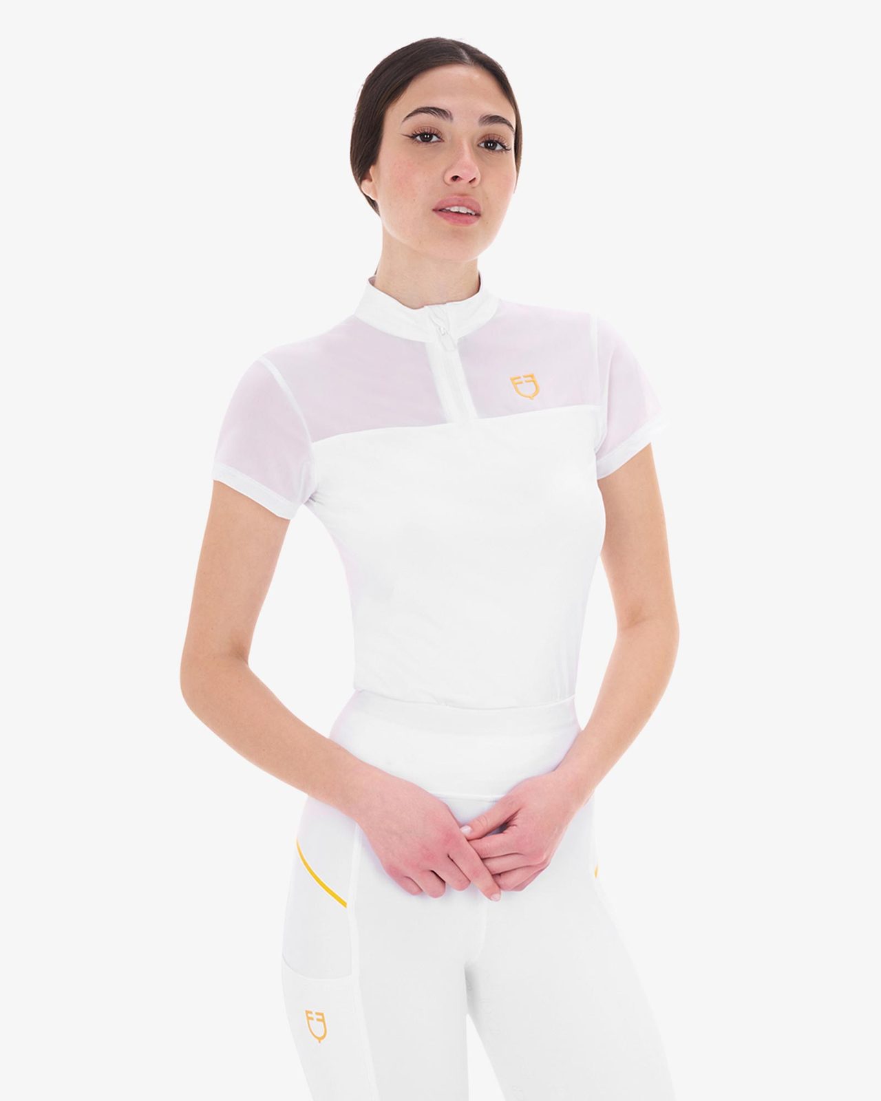 Polo donna da allenamento in mesh