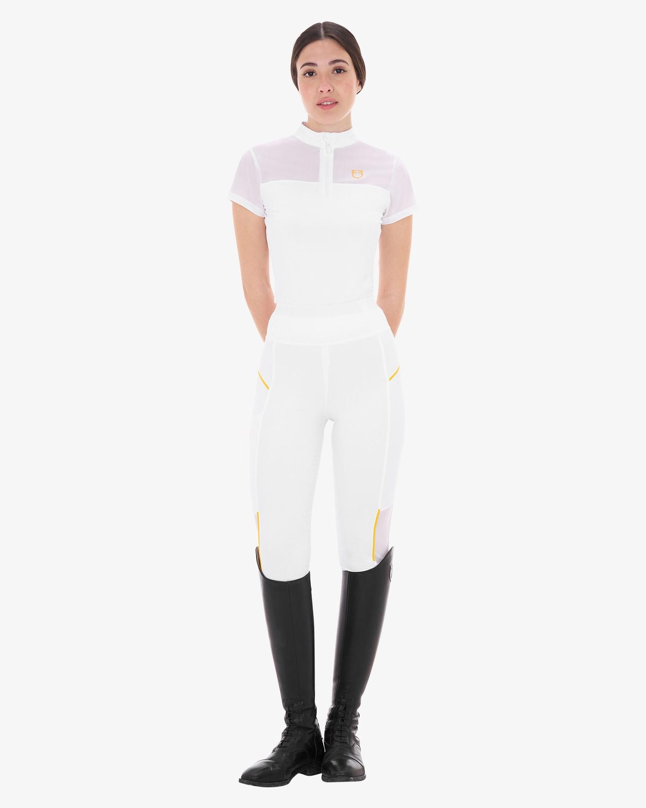 Polo donna da allenamento in mesh
