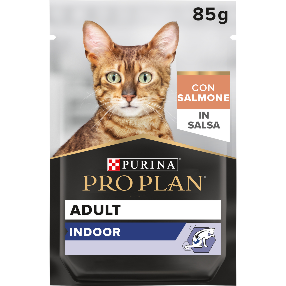 PURINA® PRO PLAN® Adult INDOOR con salmone in salsa