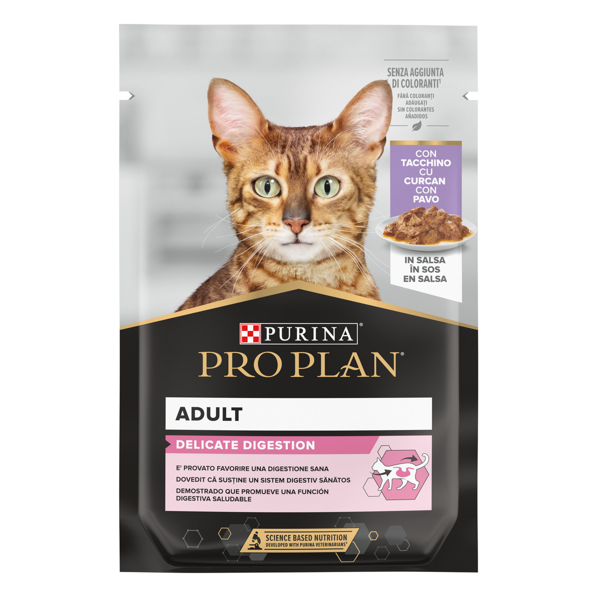 PURINA PRO PLAN® NUTRI SAVOUR Delicate Gatto Pezzetti con Tacchino in Salsa
