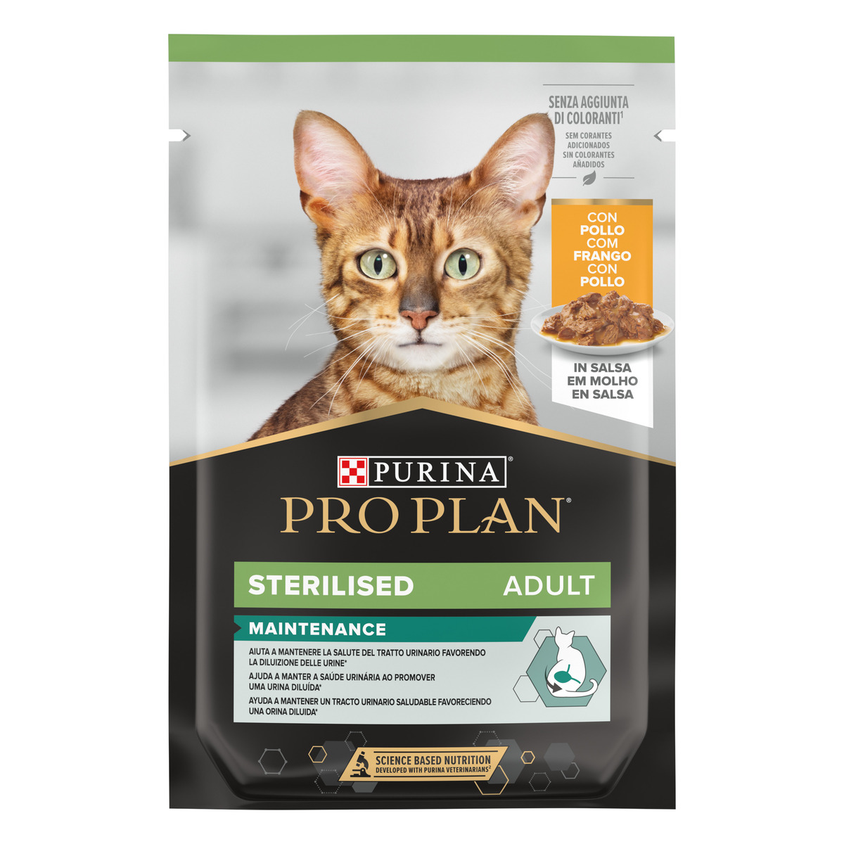 PURINA PRO PLAN® NUTRI SAVOUR Sterilised Gatto Pezzetti con Pollo in Salsa