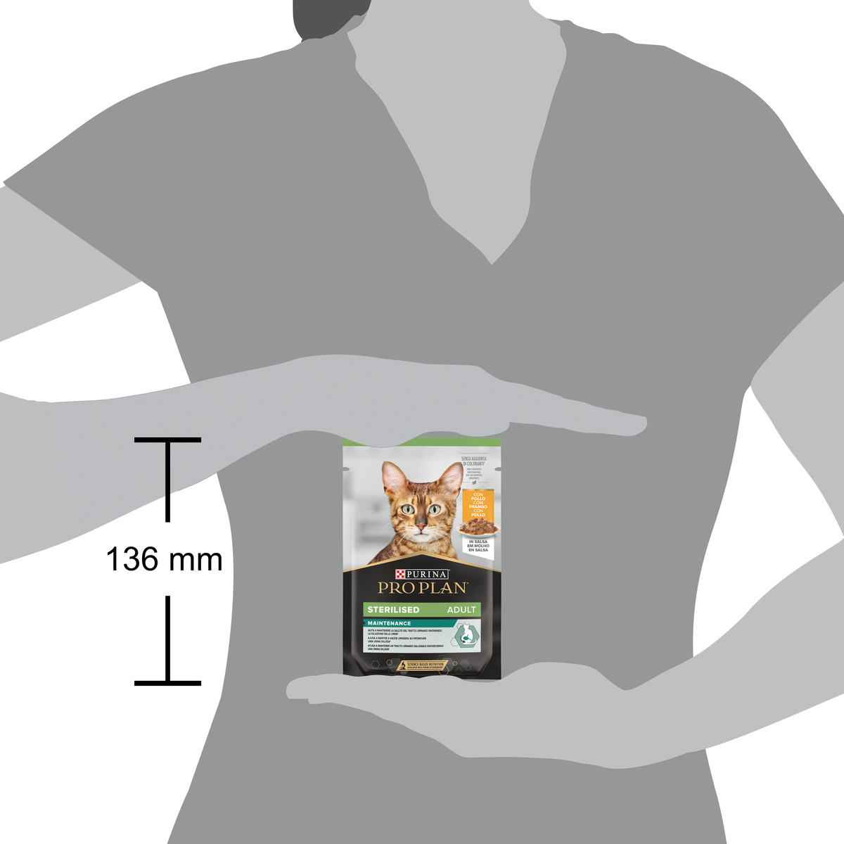 PURINA PRO PLAN® NUTRI SAVOUR Sterilised Gatto Pezzetti con Pollo in Salsa
