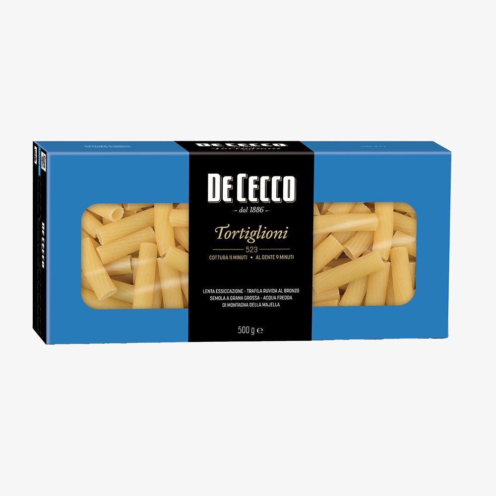 Tortiglioni n° 523 - Pasta di semola di grano duro - Club De Cecco thumbnail