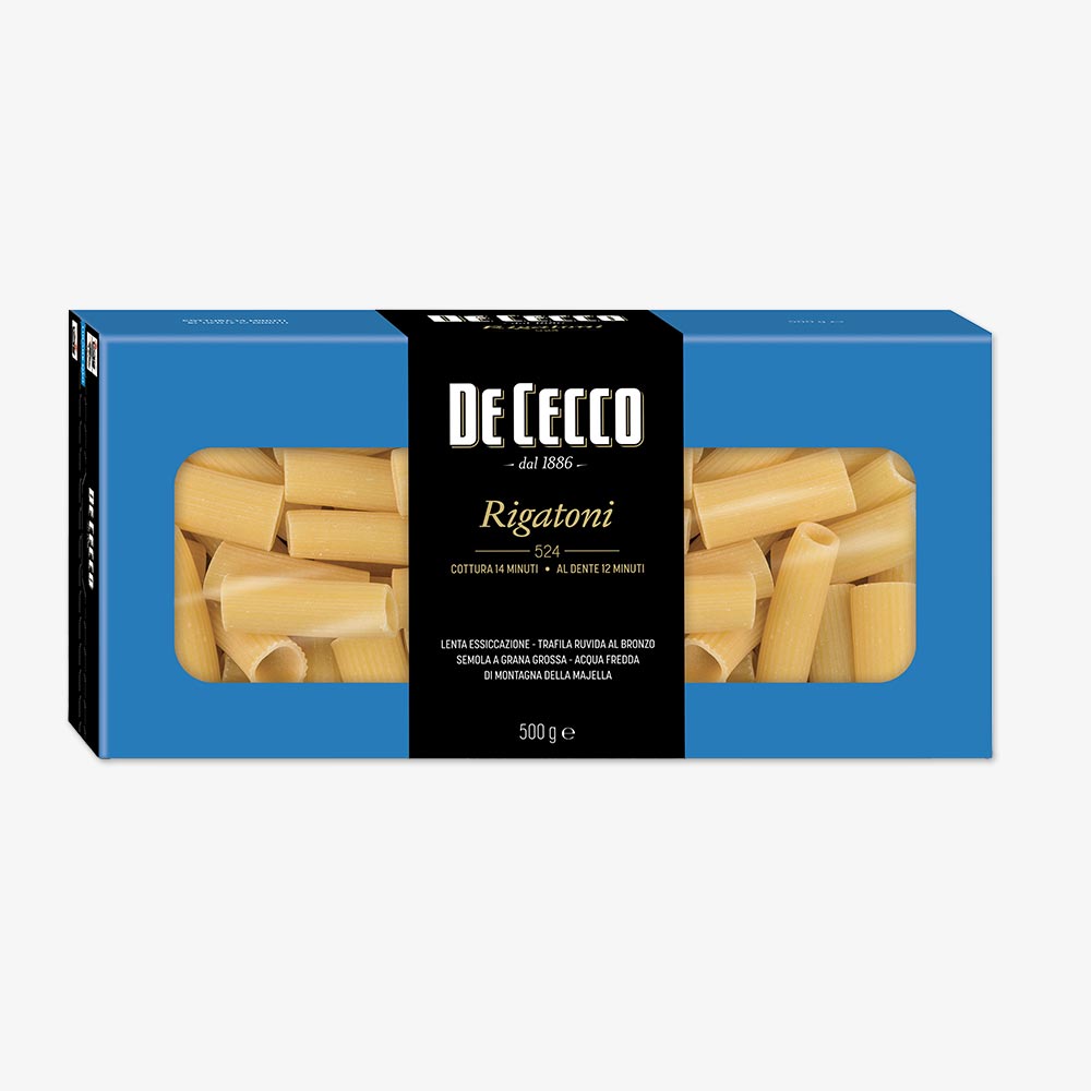 Rigatoni n° 524 - Pasta di semola di grano duro - Club De Cecco