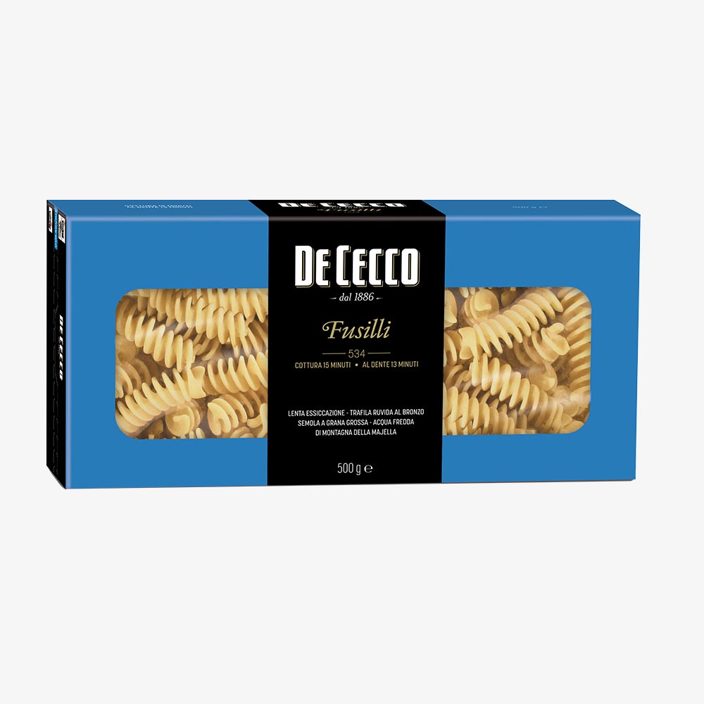 Fusilli n° 534 - Pasta di semola di grano duro - Club De Cecco thumbnail