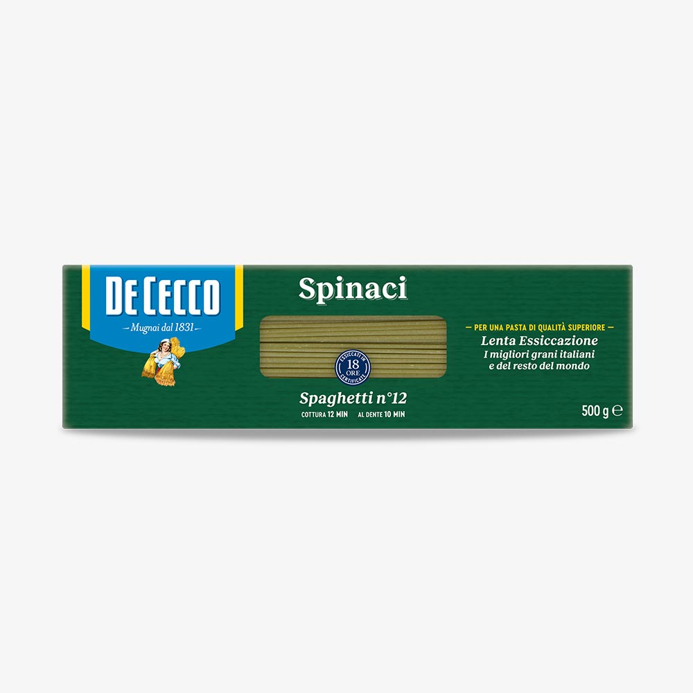 Spaghetti n° 12 con spinaci