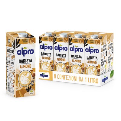 ALPRO BARISTA PROFESSIONAL Bevanda alla Mandorla 8x1l