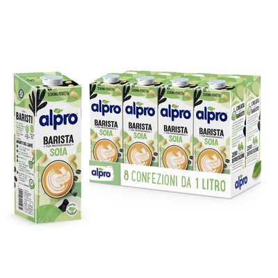 ALPRO BARISTA PROFESSIONAL Bevanda vegetale alla Soia 8x1l