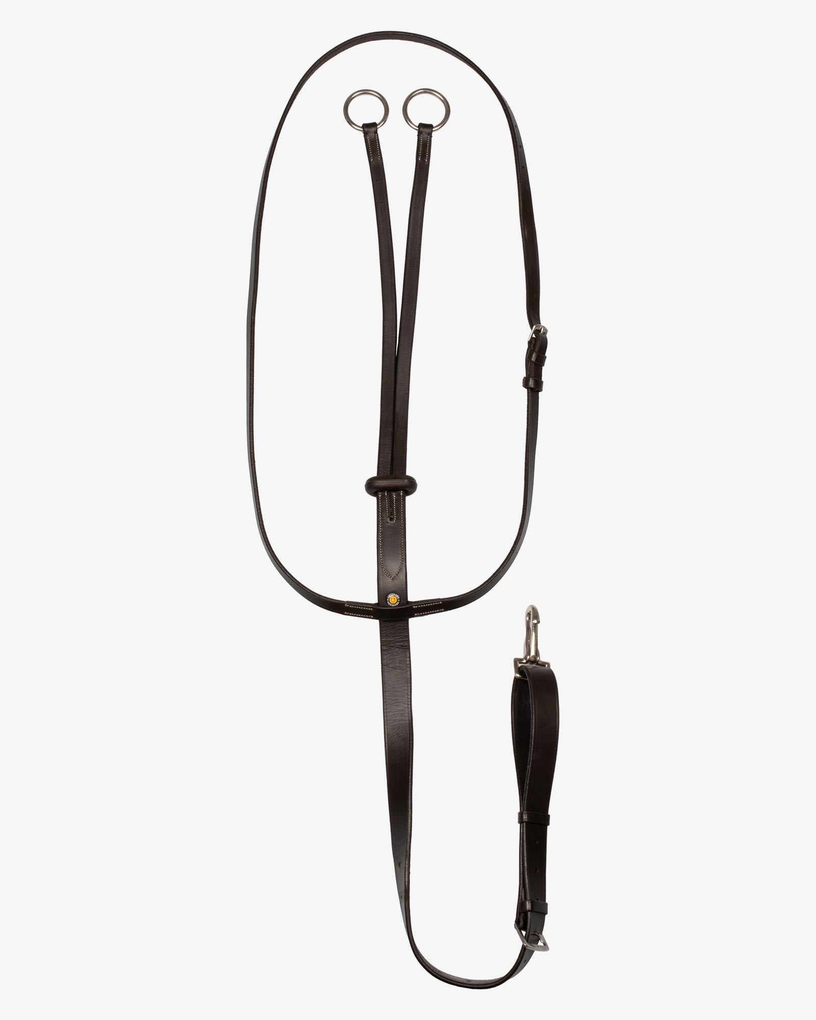 Collier martingale with silver stitching