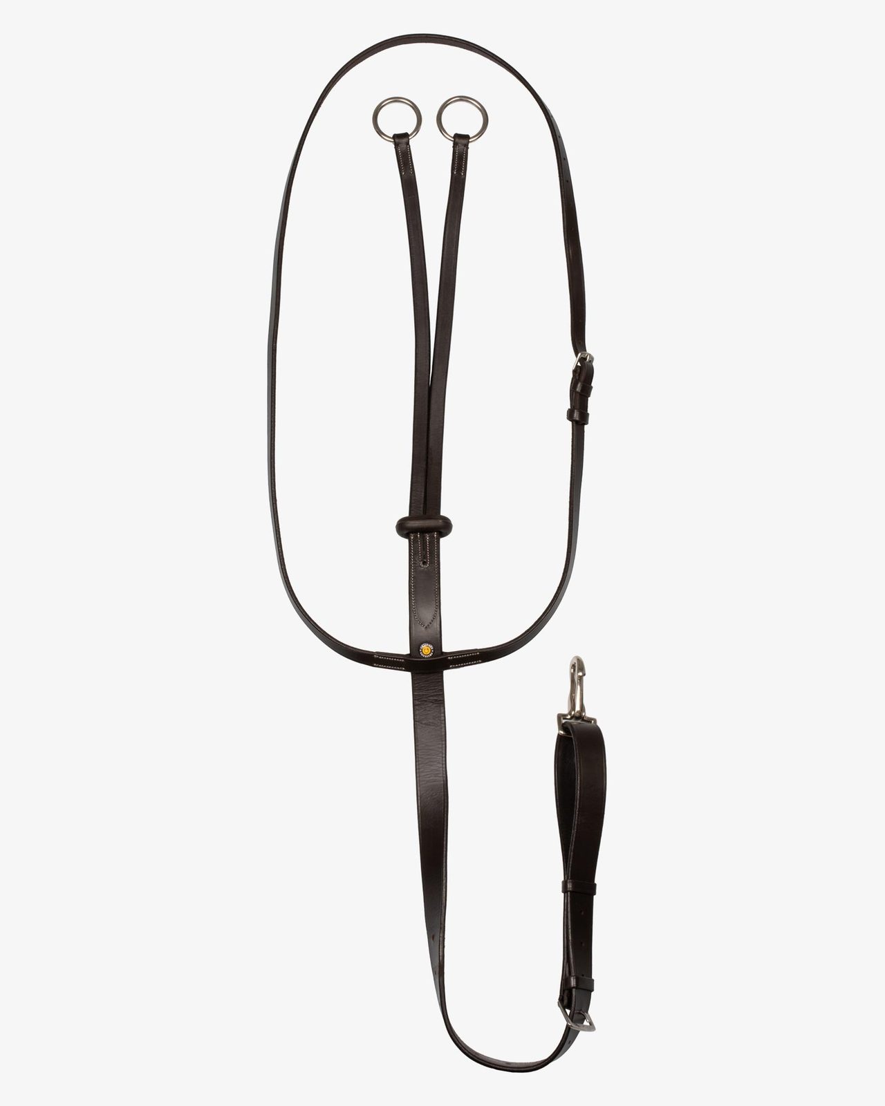 Collier martingale with silver stitching