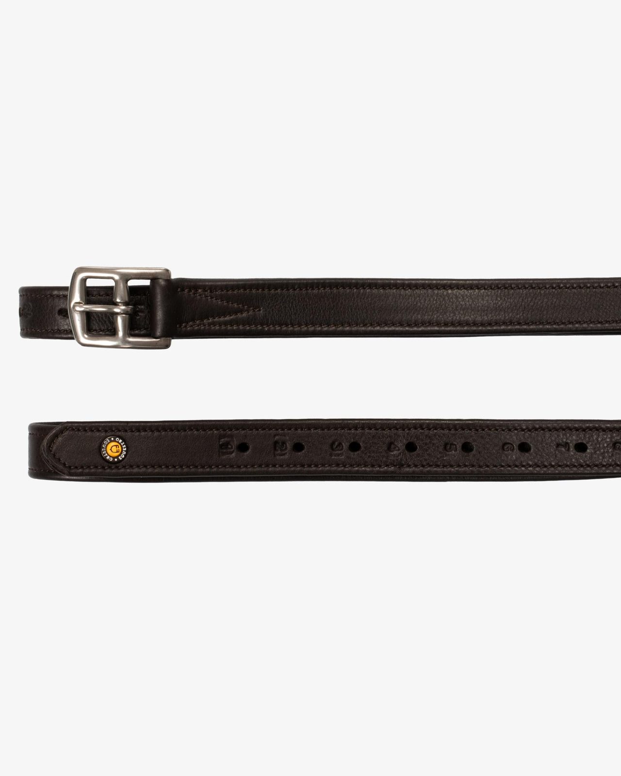 Leather stirrup leathers with numbered holes