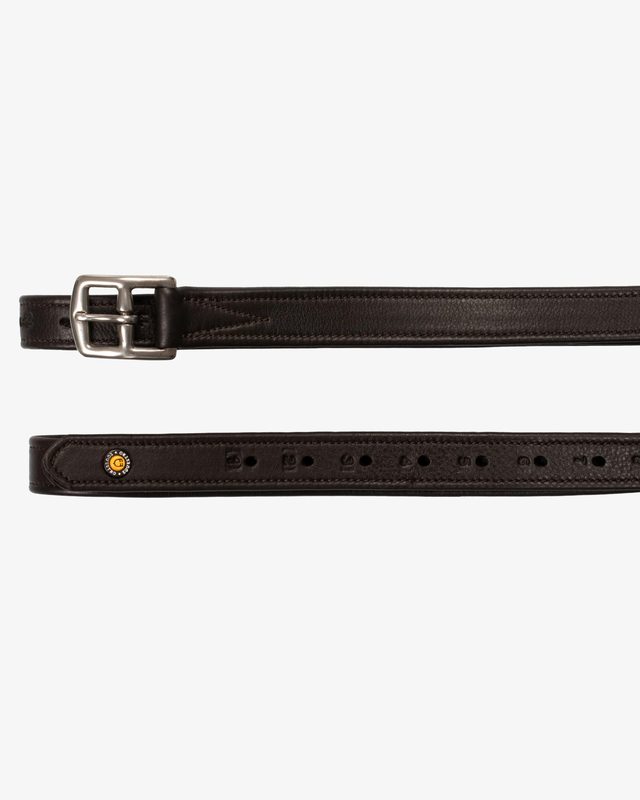 Leather stirrup leathers with numbered holes