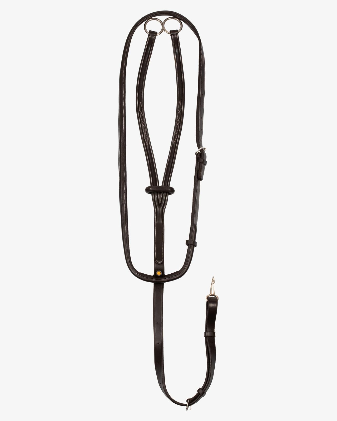 Collier martingale with contrast stitching