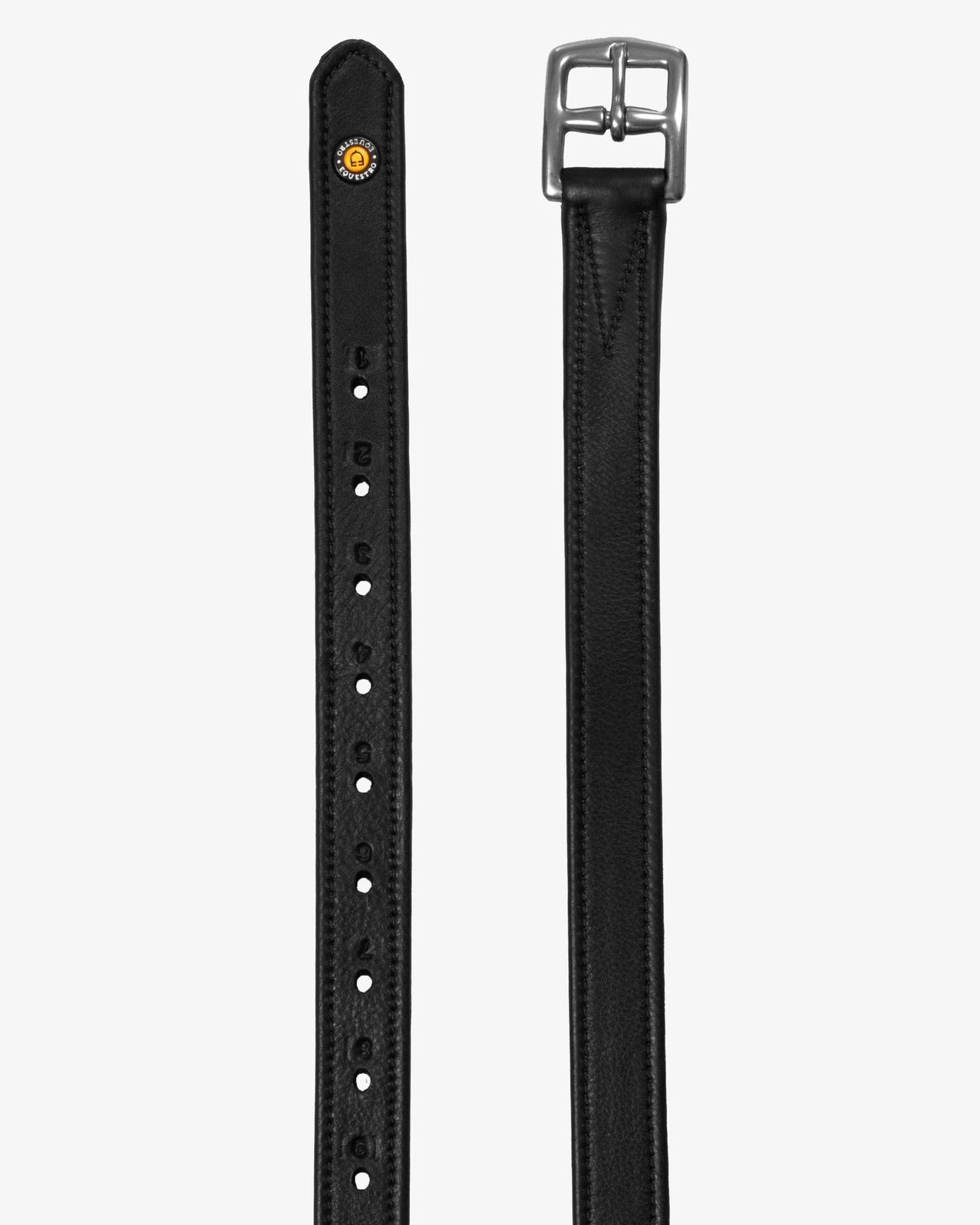Leather stirrup leathers with numbered holes