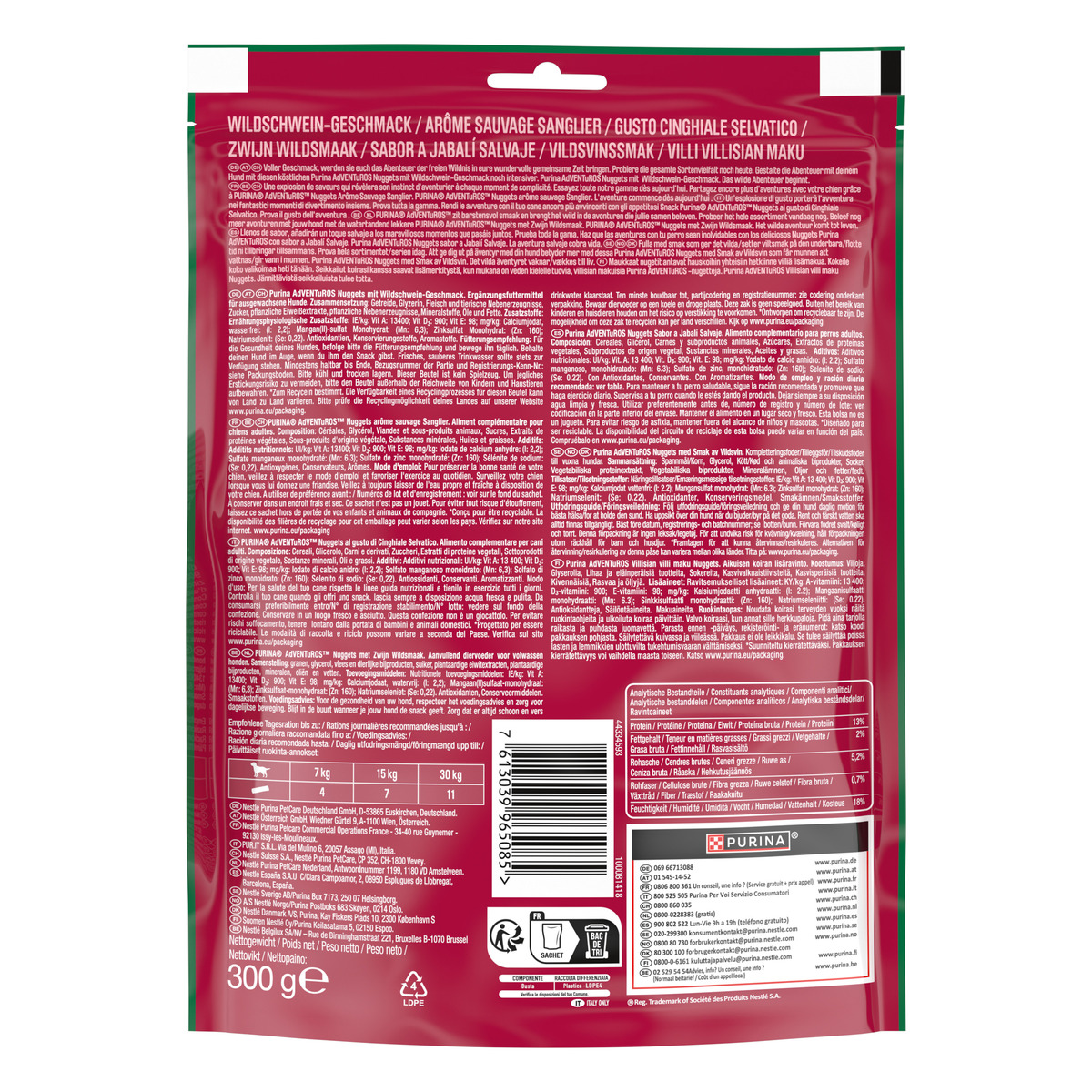 Adventuros Nuggets Cinghiale Selvatico 300g
